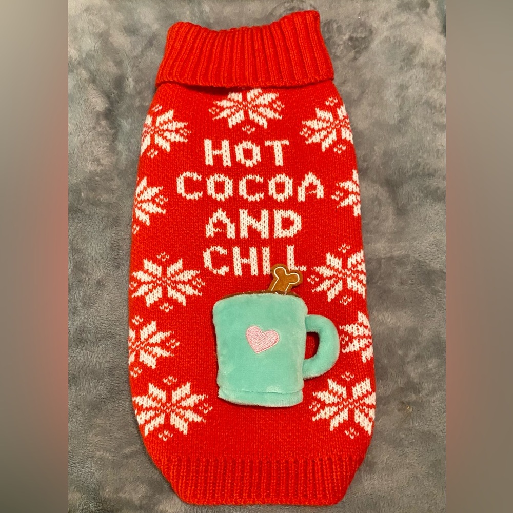 New Small Red Dog Sweater
